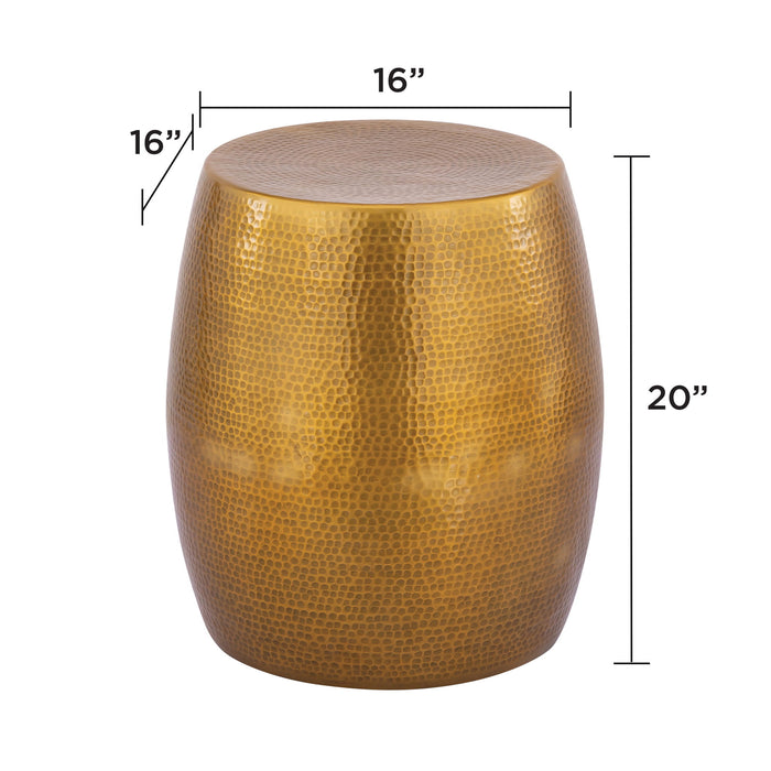 Et-201 - Oval End Table - Gold Matrix Furniture Group