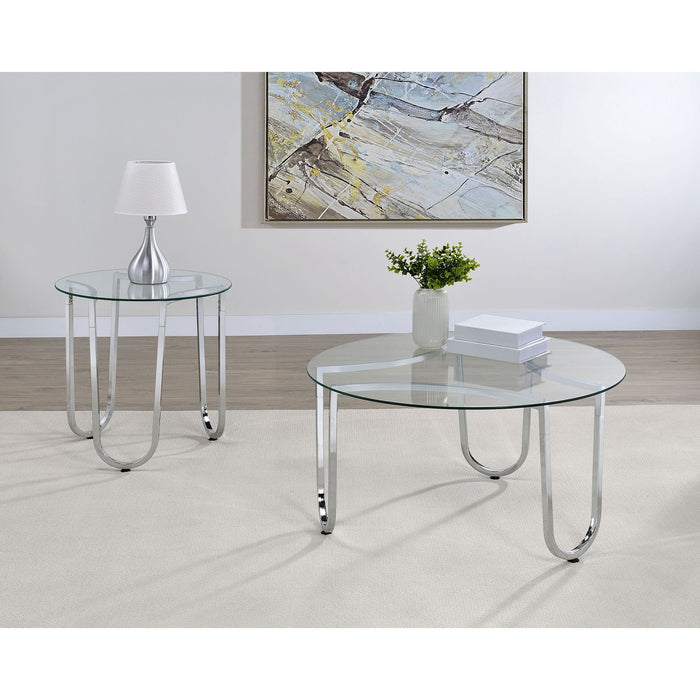 Dutton - Round Coffee Table Set Furniture Max