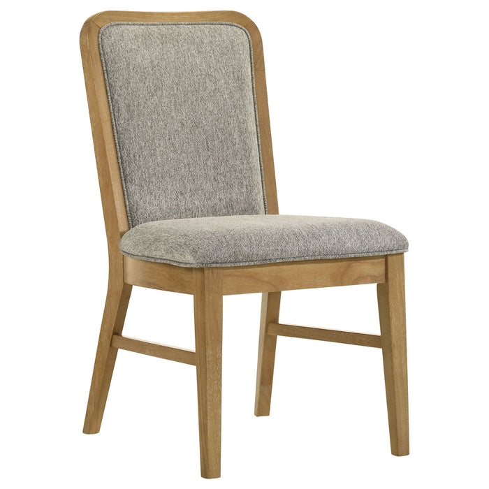 Teleli - Dining Side Chair (Set of 2) - Natural / Gray Furniture Max