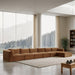 Shaggy - Fabric 6 Piece Modular Sectional With Chaise Meridian Furniture