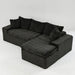 Modular Sofa, Convertible Twin Seat With Chaise Lounge Home Essentials