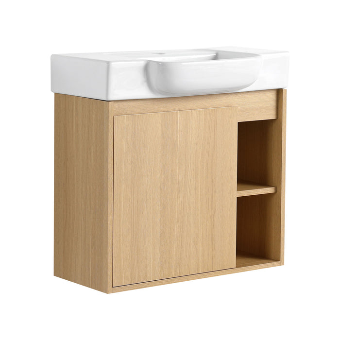Wall Mounted Bathroom Vanity With Sink & Soft Close Door Home Essentials