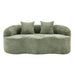 Curved Loveseat Sofa With Round Armrest Home Essentials