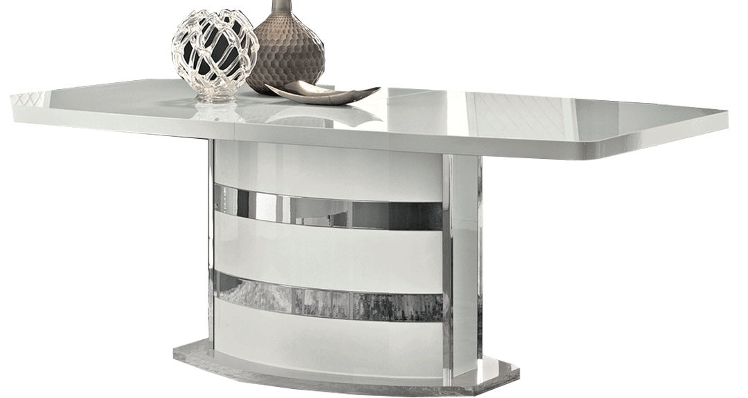 Roma - Dining Table - White / Pearl Silver Camelgroup Italy