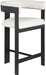 Romeo - Faux Leather Counter Stool With Black Base (Set of 2) Meridian Furniture