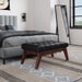 Draper - Upholstered Mid Century Tufted Ottoman Bench Simpli-Home