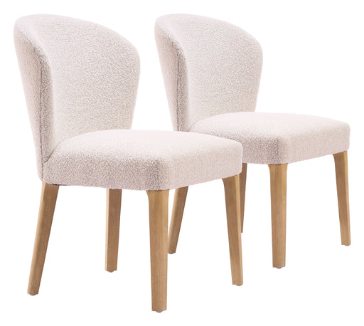 Mondstein - Dining Chair (Set of 2) - White / Ivory Zuo Modern
