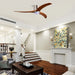 Flush Mount Fan Light, 3 Blades Ceiling Fan With Lights Remote Control, Quiet DC Motor, 6 Speed - Nickel Daily Nest