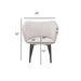 Dining Chair With Curved Padded Back (Set of 2) - Gray Home Essentials