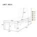 Outdoor Chaise Lounge With 5 Position Adjustable Backrest (Set of 2) Hearth and Haven