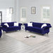 Upholstered Sofa Set With Crystal Tufted Seat And Nailhead Trim, 2 Piece Living Room Furniture - Indigo Home Essentials