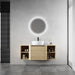 Mounted Bathroom Vanity With Art Sink, 2 Storage Shelves, Soft Close Door Home Essentials