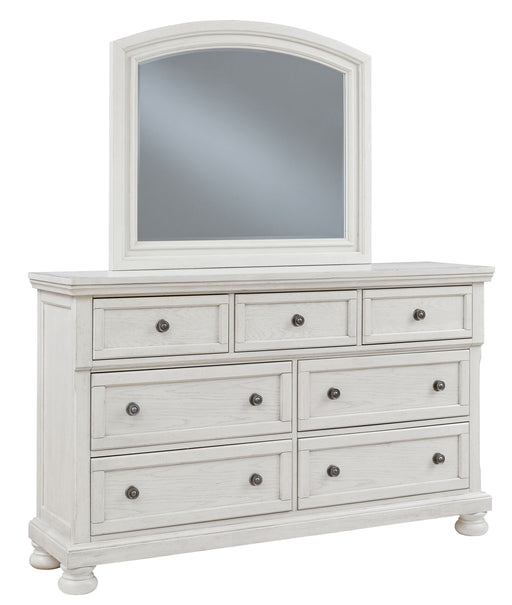 Robbinsdale - Dresser, Mirror - Antique White Signature Design by Ashley®