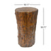 Tree Stump Side Table, Indoor / Outdoor Use - Antique Brown Noble House