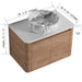 Wall Mounted Bathroom Vanity With Art Sink & 1 Soft Close Door Home Essentials