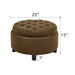 Storage Round Footstool Table Ottoman Home Essentials