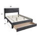 Contemporary Bed With Storage Drawer Home Essentials