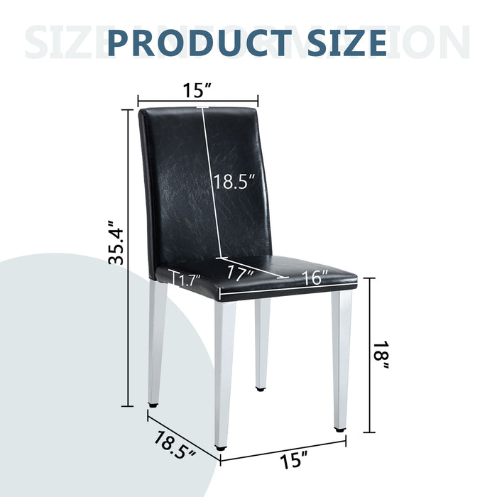 Simple And Versatile Dining Chairs With Metal Legs