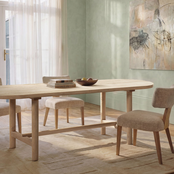 Milo - 8 Seat Oval Dining Table - Natural Jennifer Taylor Home