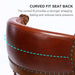 Cow Top Leather Wooden Bar Stools Box - Brown / Blue Home Essentials