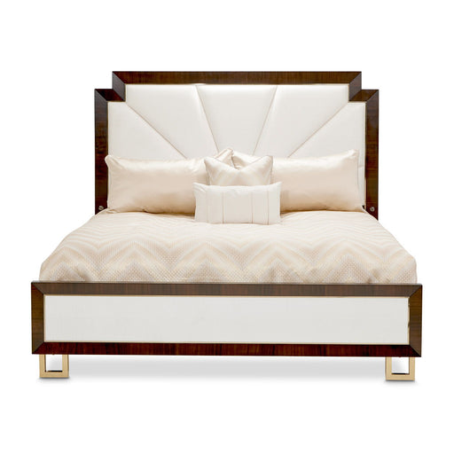 Belmont Place - Upholstered Bed - Espresso Michael Amini