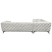 Atronia - Sectional Sofa With 4 Pillows - Beige Fabric ACME