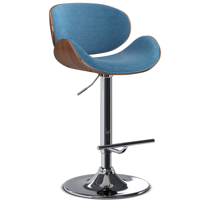 Marana - Adjustable Swivel Bar Stool - Blue Linen