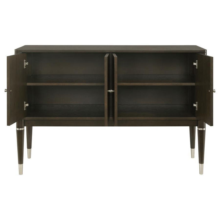 Reseda - 4-Door Dining Sideboard Server With Shelves - Ash Brown