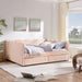 Gingham Daybed With USB Charging Port, Wave-Shaped Design Home Essentials