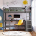 Loft Bed With Shelves With Desk DreamHaus
