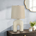 Lighting, Table Lamp, Resin, Modern - Cream 8th Street