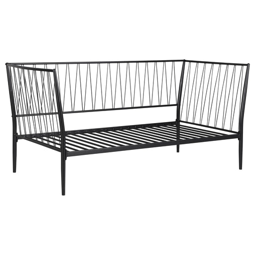 Vertigo - Twin Daybed With Slatted Support - Matte Black Furniture Max