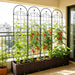 Metal Garden Trellis For Climbing Plants Outdoor Rustproof Plant Support Rose Trellis Netting Trellis Daily Nest