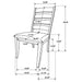 Sammy - Dining Side Chair (Set of 2) - Brown / Beige Furniture Max