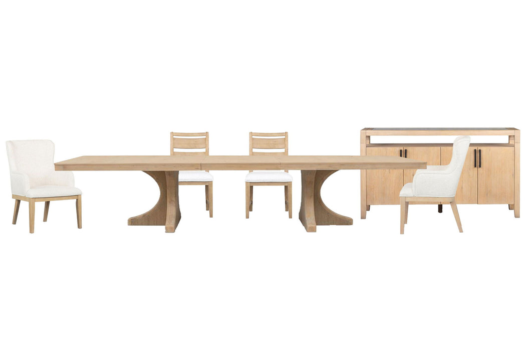 Somerset - Extendable Trestle Dining Table Set Magnussen Furniture