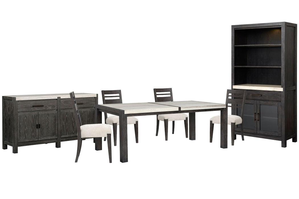 Plum Creek - 7 Piece Rectangular Dining Table Set Magnussen Furniture