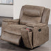Manual Recliner With Hidden Cup Holder, Padded Seat And Backrest - Auburn Home Essentials