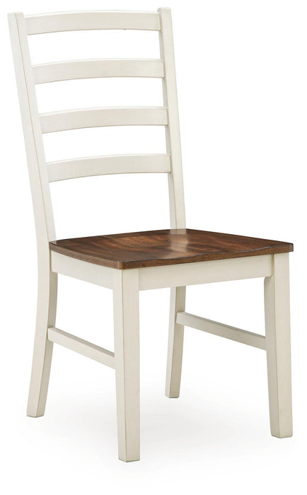 Brinfern - Dining Room Side Chair (Set of 2) - Brown / Antique White Signature Design by Ashley®