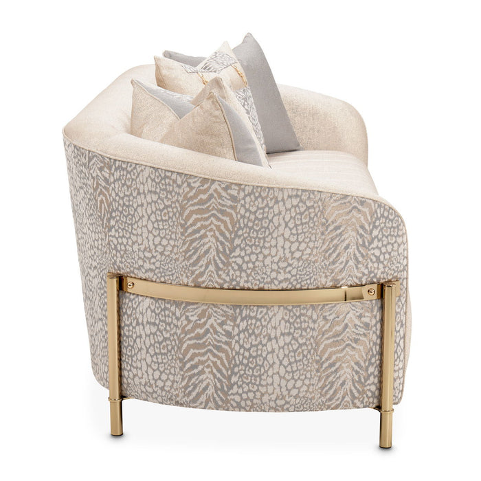 Lisbon - Sofa - Opal / Gold Michael Amini