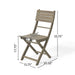 Outdoor Foldable Wood Dining Chair With Slat Design (Set of 2) Noble House