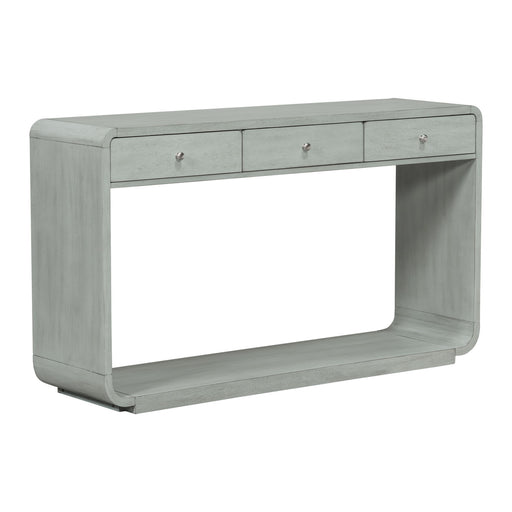 onsole Table With 3 Drawers And Display Shelf Noble House