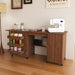 Foldable Sewing Table With Locking Casters Home Essentials