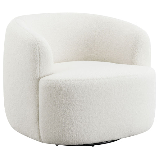 Denae - Upholstered Swivel Chair - Ivory Furniture Max