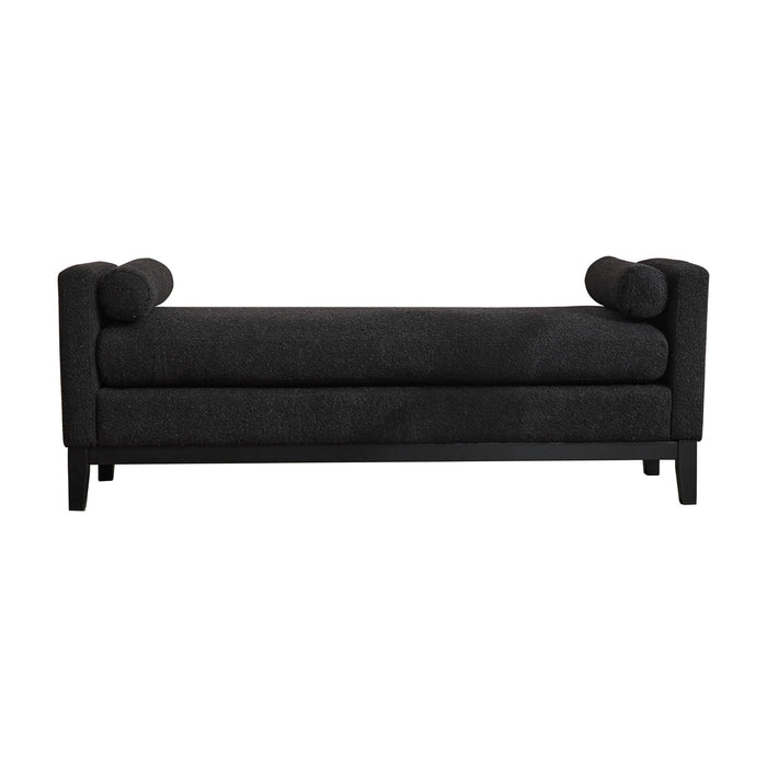 Upholstered End Of Bed Bench With Arms & 2 Bolsters For Bedroom Home Essentials