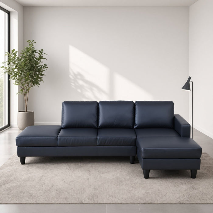 L - Shaped Sectional Sofa With Chaise & Ottoman Home Essentials