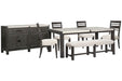 Plum Creek - 7 Piece Rectangular Dining Table Set Magnussen Furniture