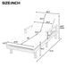 5 Position Adjustable Outdoor Chaise Lounge Hearth and Haven