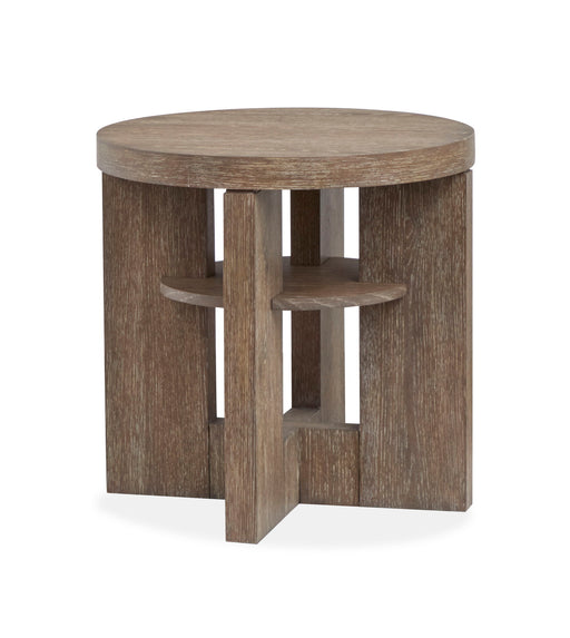 Conway - Round End Table - Spiced Brown Magnussen Furniture