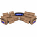 Nova - Sectional With Bluetooth Speaker, LED And Lifting Wine Cabinet Matrix Furniture Group