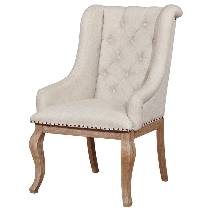 Fremont - Upholstered Dining With Button Tufted (Set of 2) - Brown Furniture Max